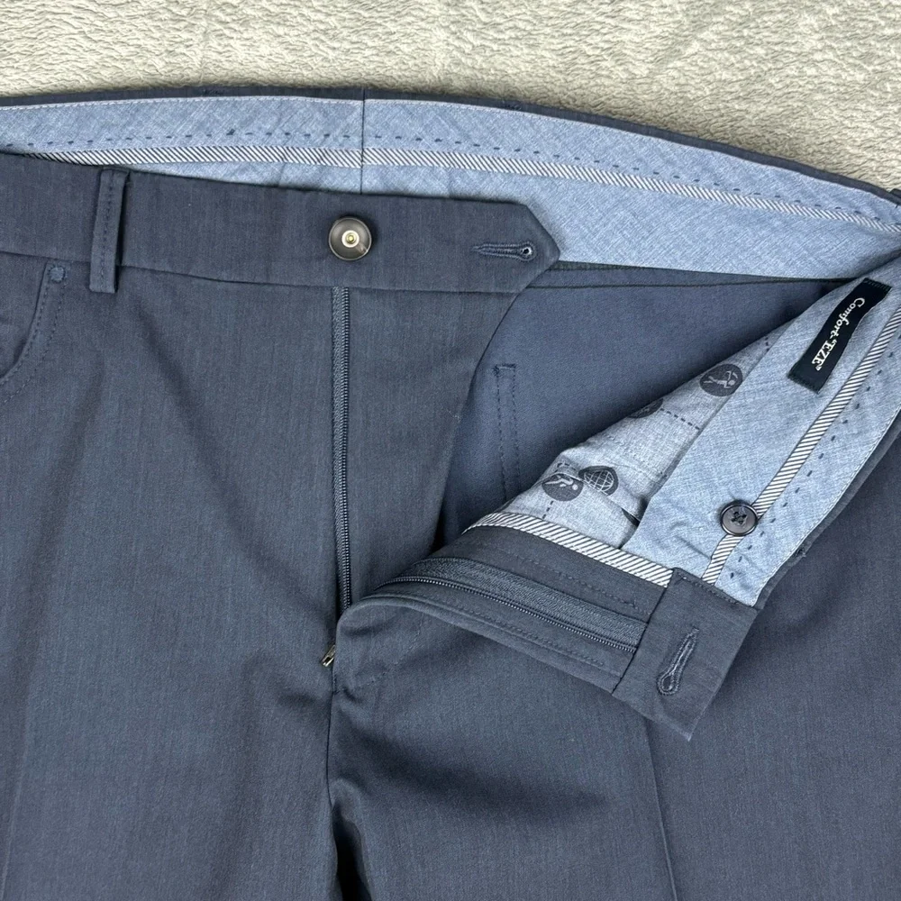 Ballin Pants Men 36 Blue Comfort‎ EZE Commuter Bi-Stretch Modern Connor